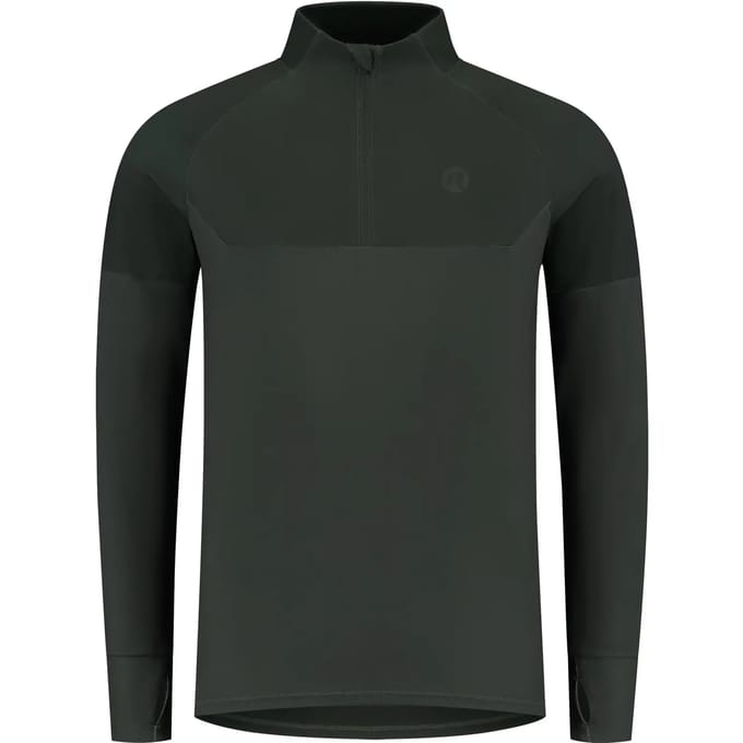 Rogelli Enjoy III Heren Hardloopshirt - Lange Mouw - Duimgat - Groen
