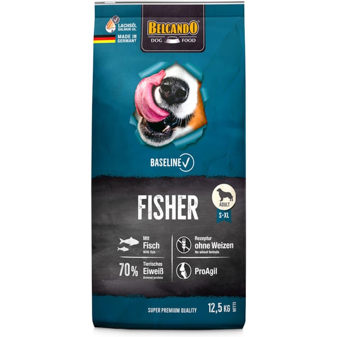 Voordeelpakket: 2x12,5kg Belcando Baseline Fisher droogvoer voor honden