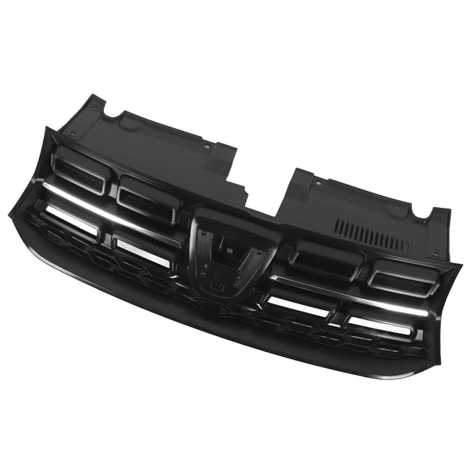 Voorbumper Grill Chroom 623107554R Vervanging Voor Dacia Sandero MK2 Standaard Facelift 2017 tot gray