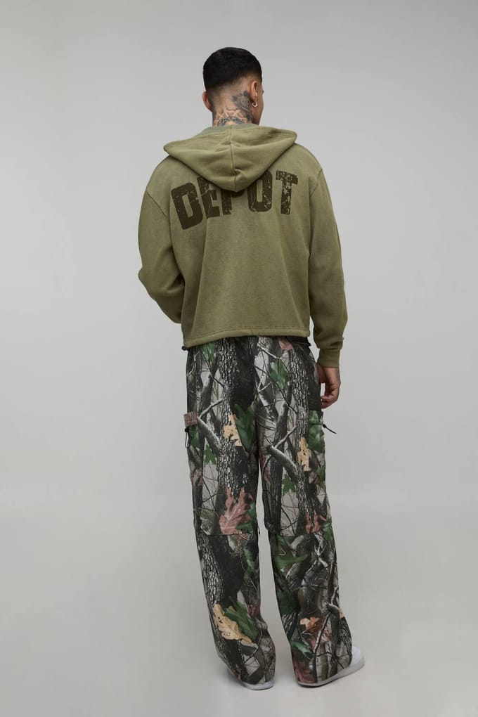 Parachute Fit Camo Afritslbare Cargo Utility Broek | Size Medium