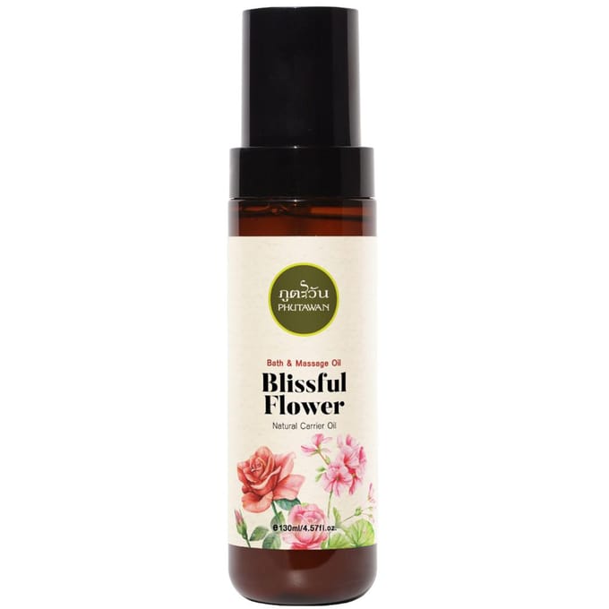 Phutawan Bad- & Massageolie, Natuurlijke Draagolie, 130 ml. 130 ml.