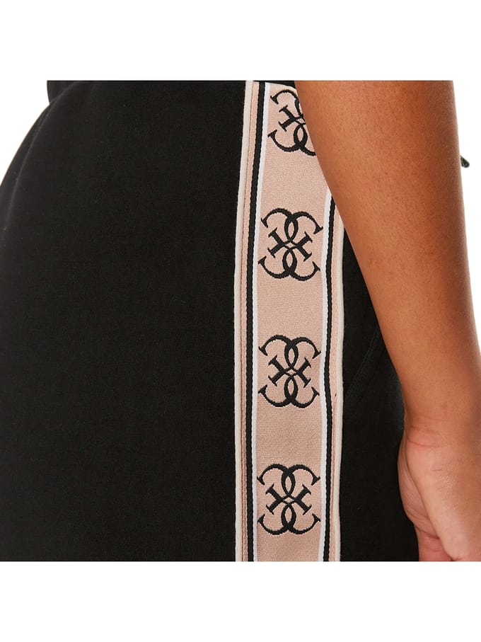 Sweatshorts met tunnelkoord en logoprint model 'BRITNEY'
