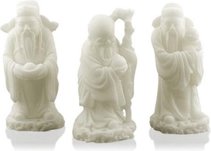 Sneeuwkwarts Beeldjes Fu Lu Sho (Set van 3)