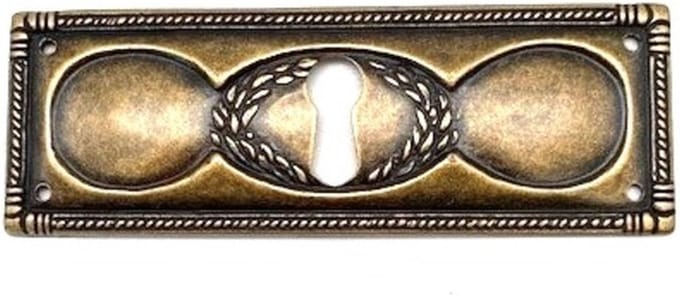 Sleutelplaat Brons antiek horizontaal 97x33mm