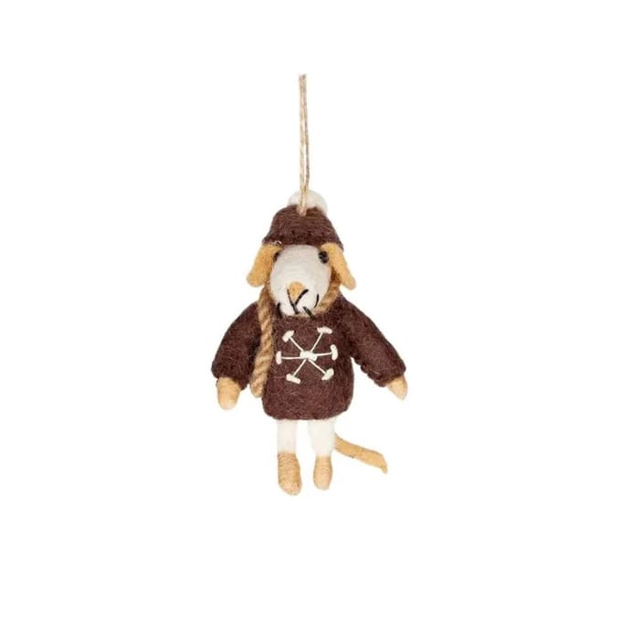 Hanger Muis Donkerbruin - Hanger
