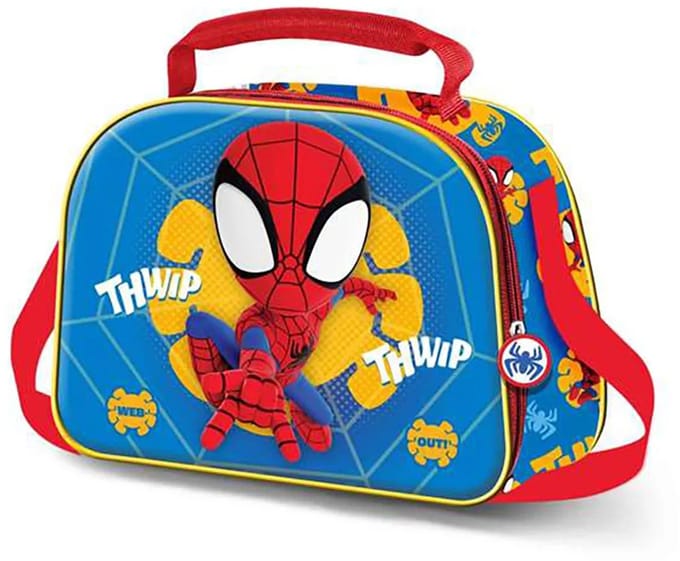 Karactermania Spiderman 3d Web Out 20x26x10 Cm Lunchzak Blauw Kinderen