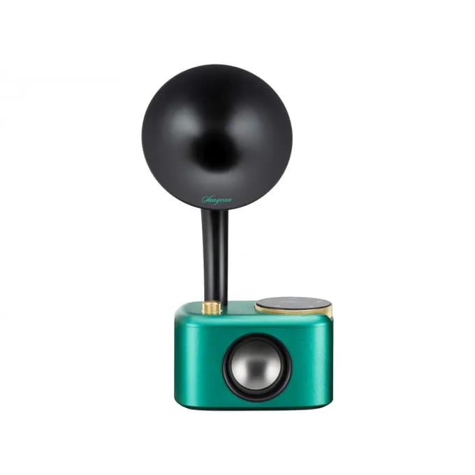 Sangean CP-100D Gramophone Radio DAB+, VHF (FM) AUX, Bluetooth, USB Touchscreen, Oplaadbaar Turquoise