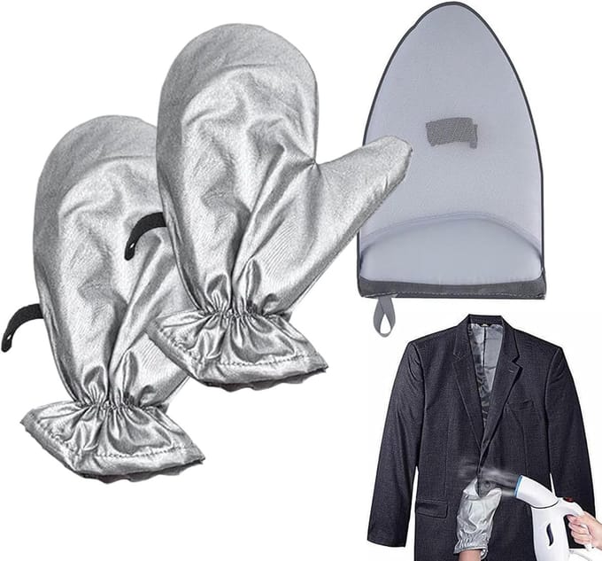 Stoomhandschoenen - Stoomstrijkaccessoires - Kleding Stomen - Waterdicht Hittebestendig - 29x23x1 cm