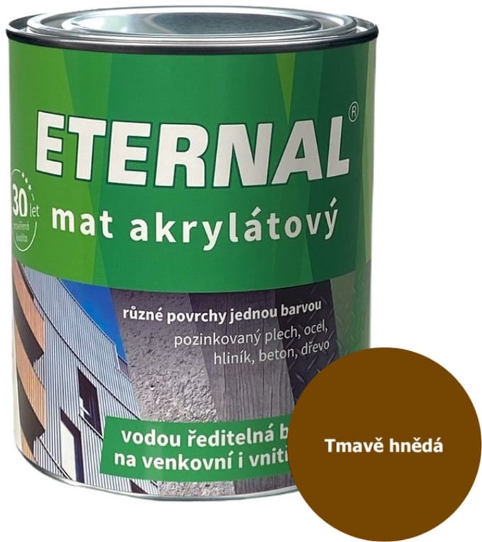 Eternal MAT Acryl 0,7 kg, 09 Donkerbruin