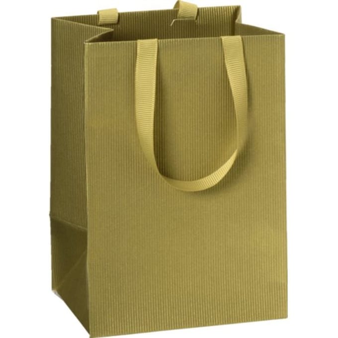 Stewo geschenktasje basic, formaat 10 x 8 x 14 cm., kleur goud