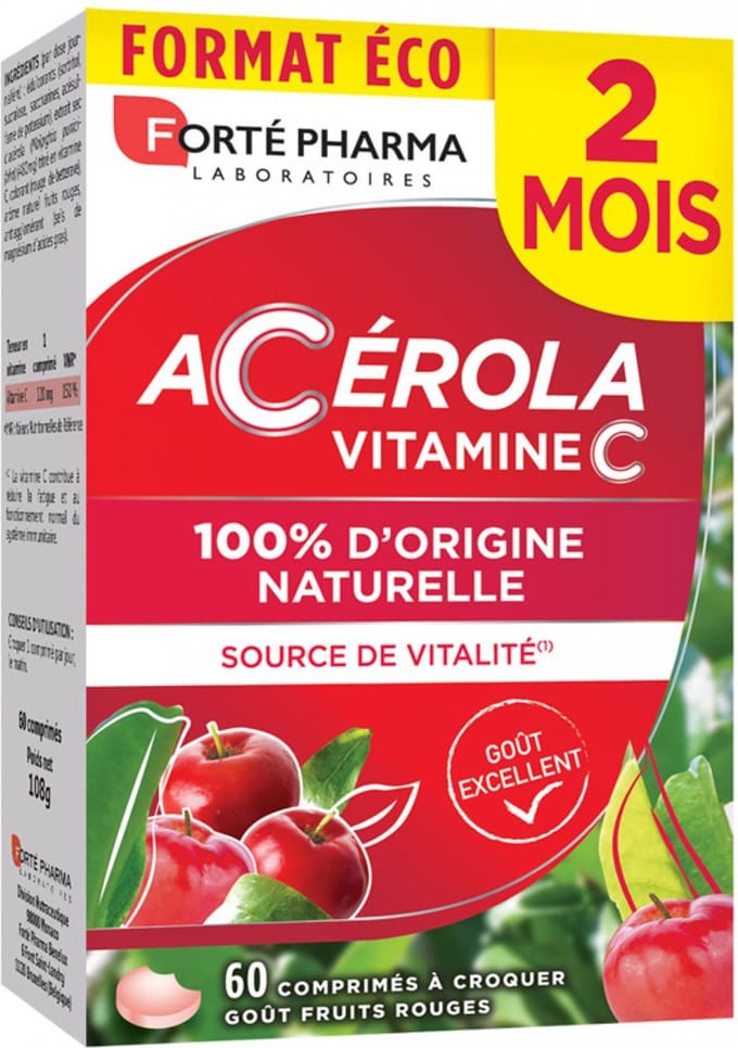 Forté Pharma Energie Acerola 60 Kauwtabletten