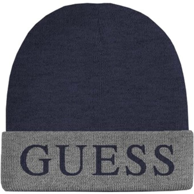 GUESS Logo Beanie Smart Blue Taglia: OS | Cappelli Outlet | Uomo | Blu