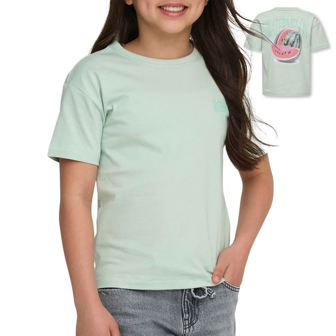 Only t-shirt meisjes - groen - KOGhelen - maat 146/152