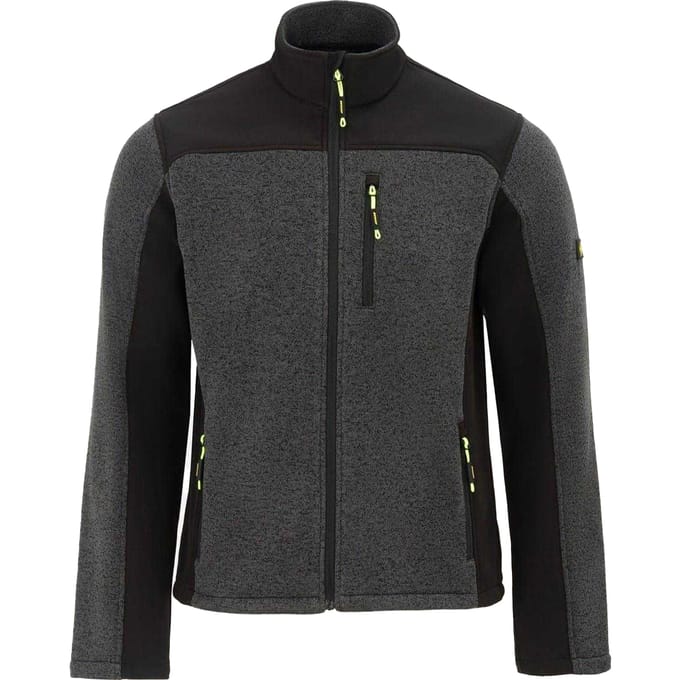 Dunlop Heren On Site Fleece Jacket (Zwart/Grijs)