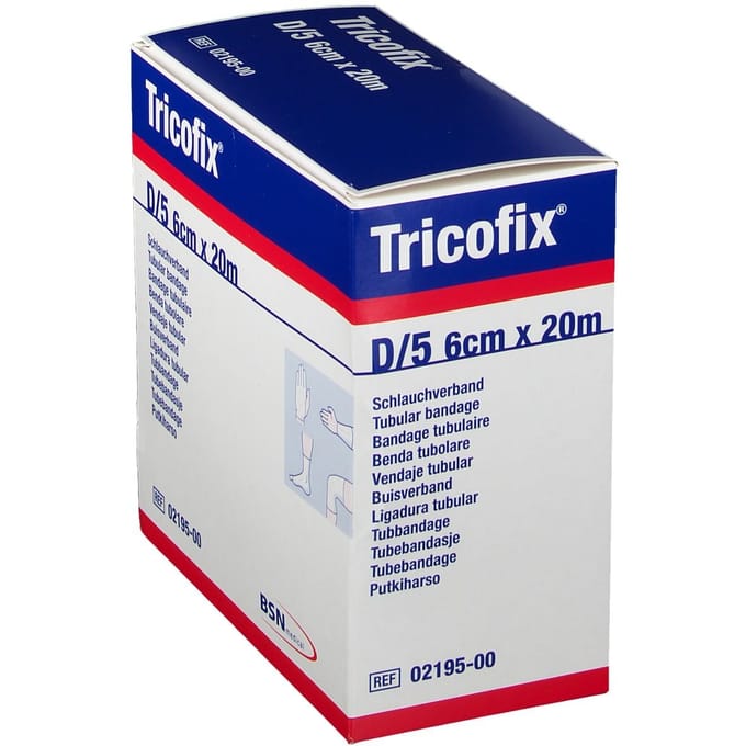 Tricofix Katoenen Buisverband D/5 20mx6cm 1 Verband