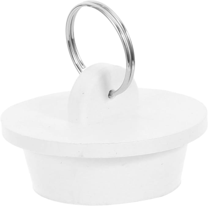 Bad Stopper Rubber - Douche Afvoerplug - Water Dicht Maken - Efficiënte Afsluiting - 4.3 cm - Wit