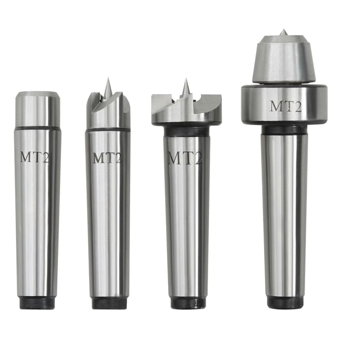 vidaXL - Houtdraaibankcenters - 4 - st - MT2 - staal
