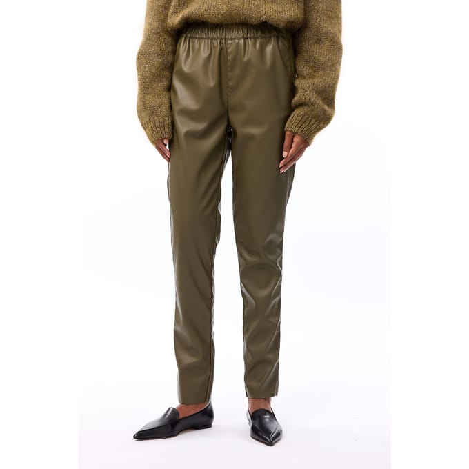 Knitted Colette Pants Dark Olive Größe: S | Lederhosen Outlet | Damen | Grün