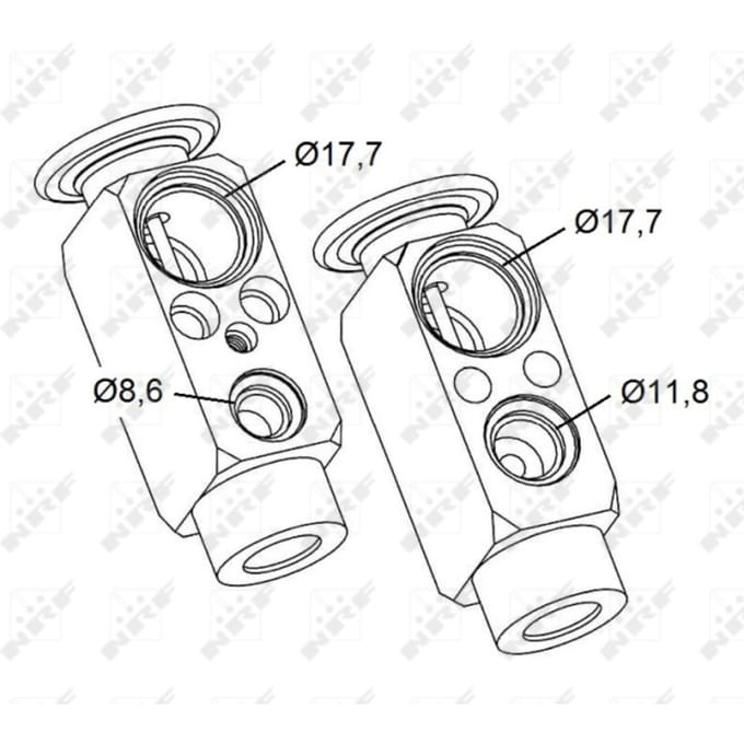 Expansieventiel, airconditioning NRF 38478