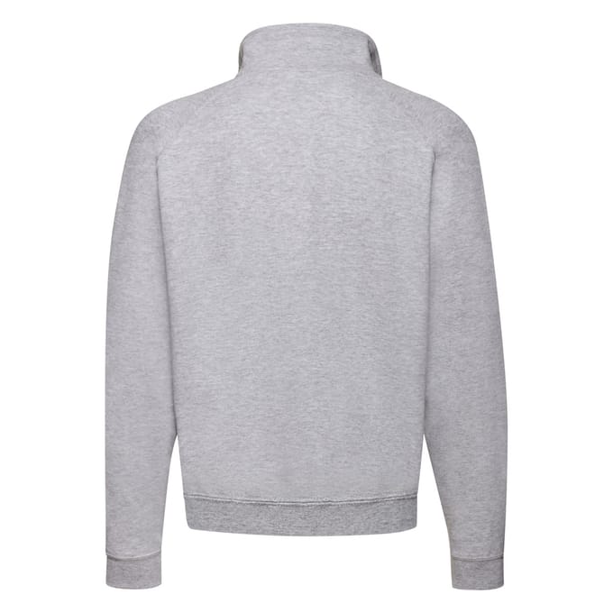 Fruit of the Loom Heren Klassiek Sweatshirt met Ritssluiting (Heide Grijs)