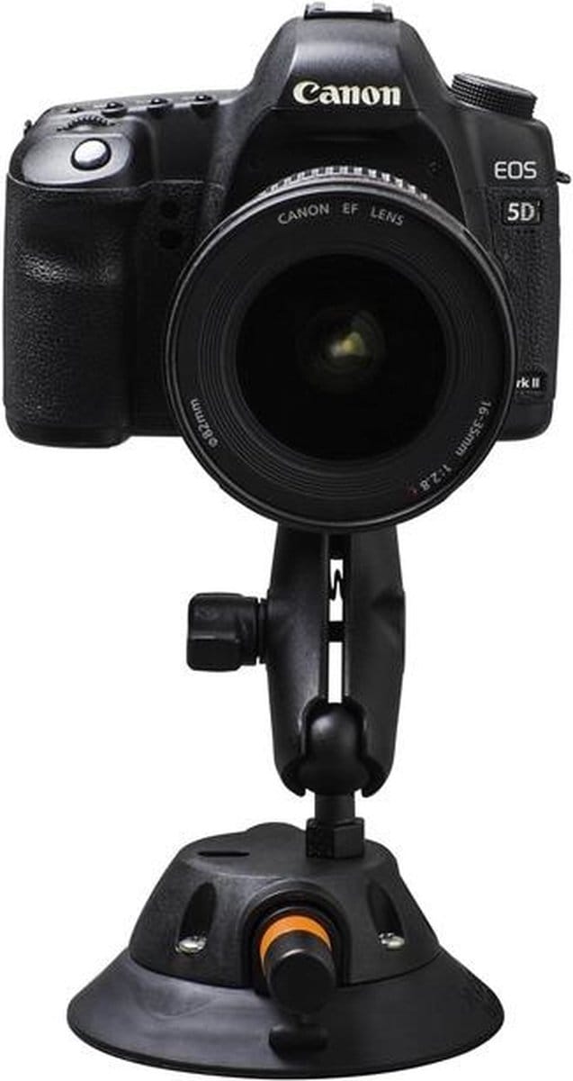 Camera Mount op 4.5" zuignap met vacuumpompje