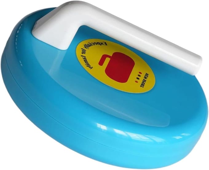 Shuffleboard Pucks - Tafel Curling Set - Ontwikkelend Spel - Robuuste ABS Constructie - 11 cm Doorsnede - Luchtblauw
