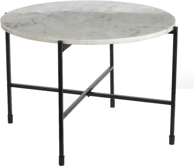 Casa Vivante nanne bijzettafel wit maat: 41 x 62cm - WIT