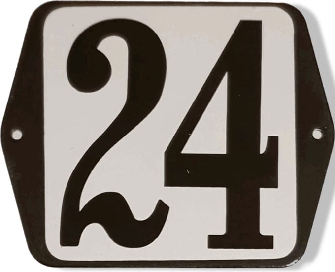 Huisnummer standaard nummer 24