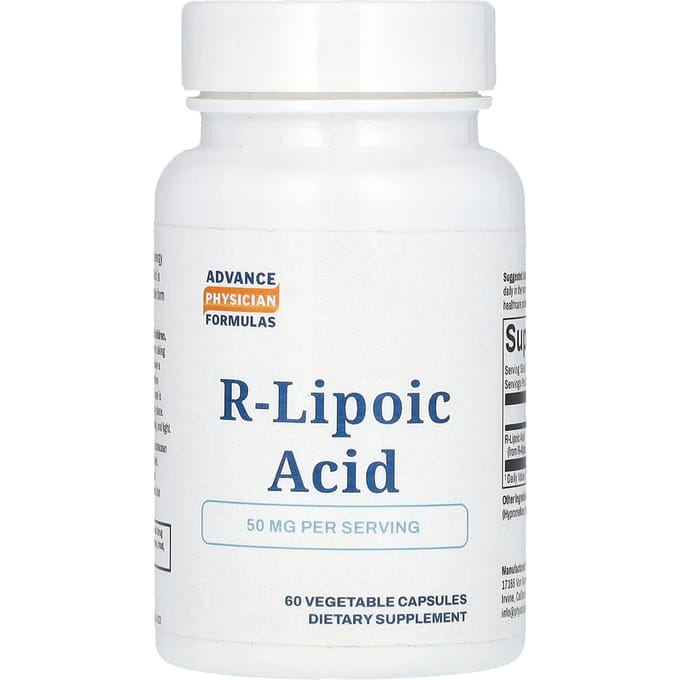 Advance Physician Formulas, R-liponzuur, 50 mg, 60 capsules