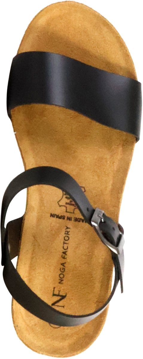 Noga Laura Edge leren sandalen met sleehak