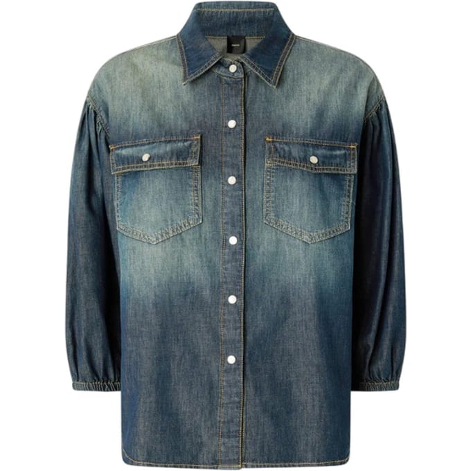Overhemden voor dames Pinko - danae shirt licht denim - denim