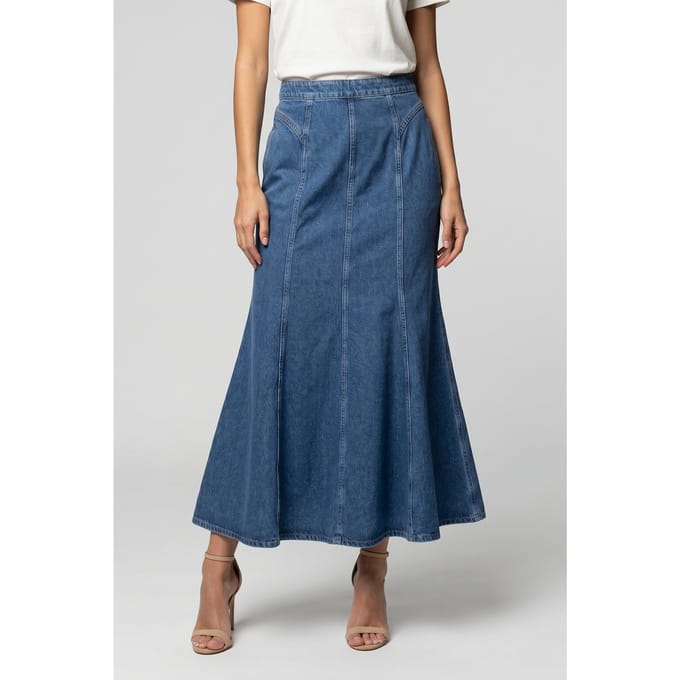 & Other Stories Hailey Skirt Blue Maat: 36 | Maxi Rokken Outlet | Dames | Blauw