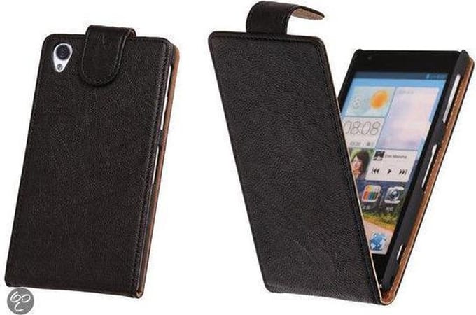 BestCases Zwart Kreukelleer Flipcase Sony Xperia Z1