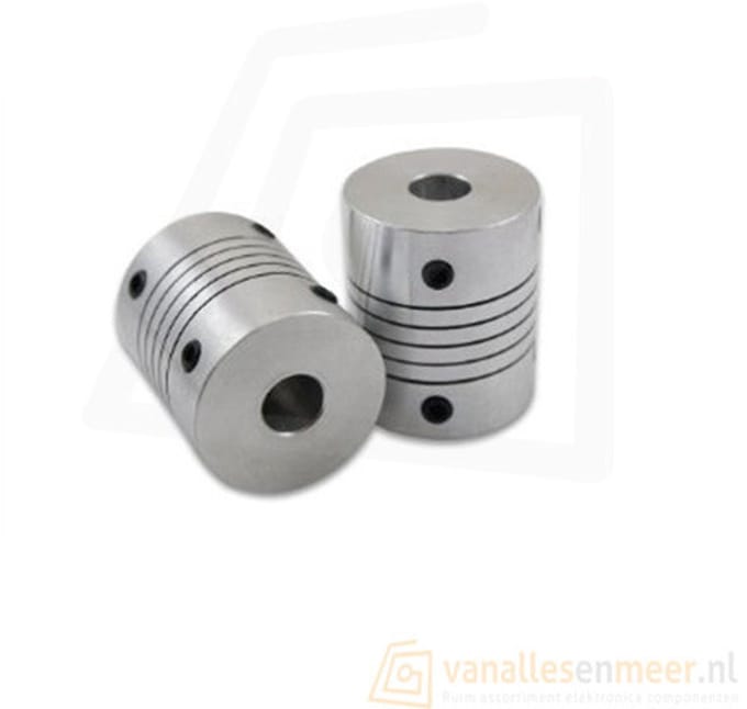 3D-printer stappenmotor flexibele koppeling 5x5x25mm