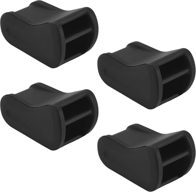 Luchtverfrisseradapter voor Auto - Zwarte Siliconen Vent Clips (4 Stuks)