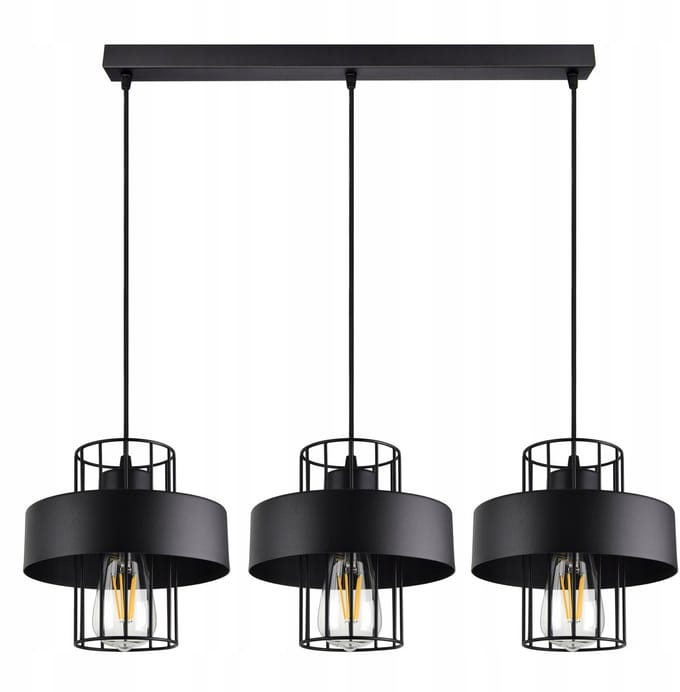 Luxe Hanglamp Zwart Wit LOFT Stijl - Verstelbare Hoogte