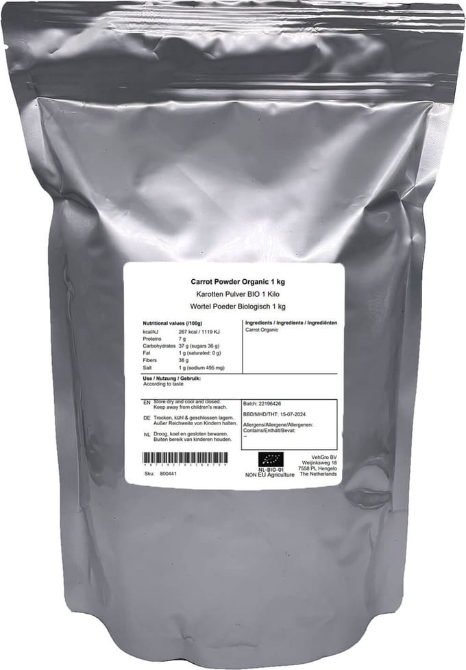 Wortel Poeder - 1 Kg - Holyflavours