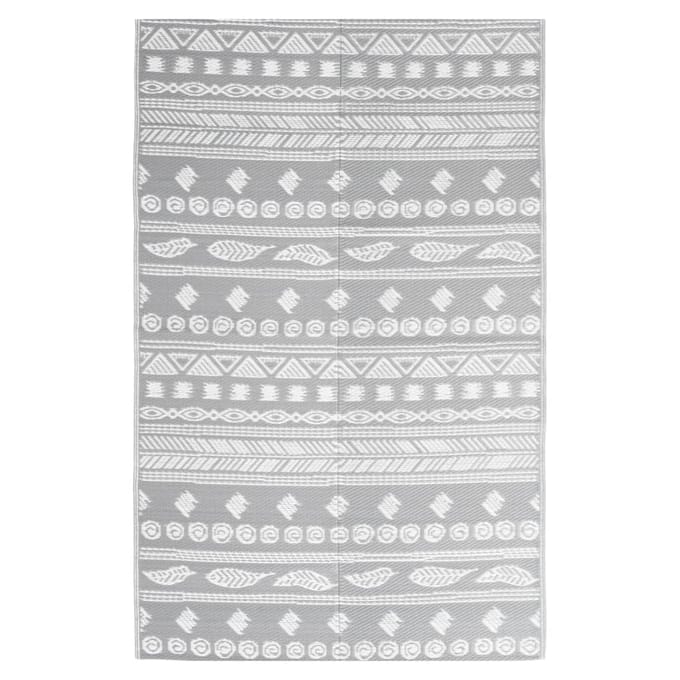 vidaXL - Buitenkleed - ARAKIL - 190x290 - cm - polypropeen - grijs