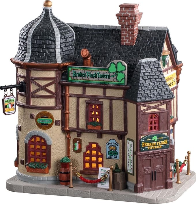 Lemax - Broken Flask Tavern- B/o Led