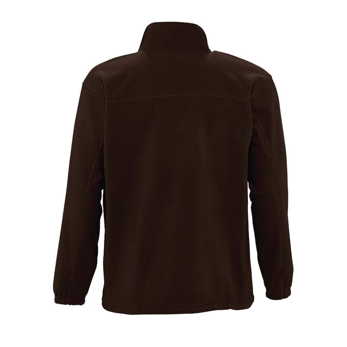 SOLS Heren North Full Zip Outdoor Fleece Jacket (Donkere chocolade)