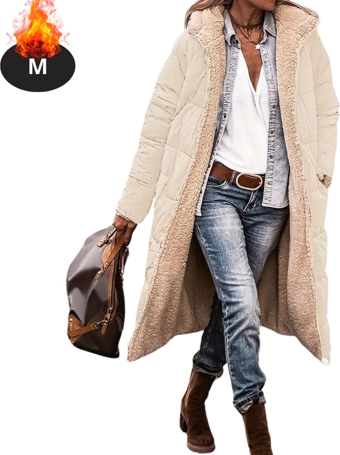 Nivard Winterjas - Parka - Dames - Winter - Jas - Volwassen - Stijlvol - Beige - M