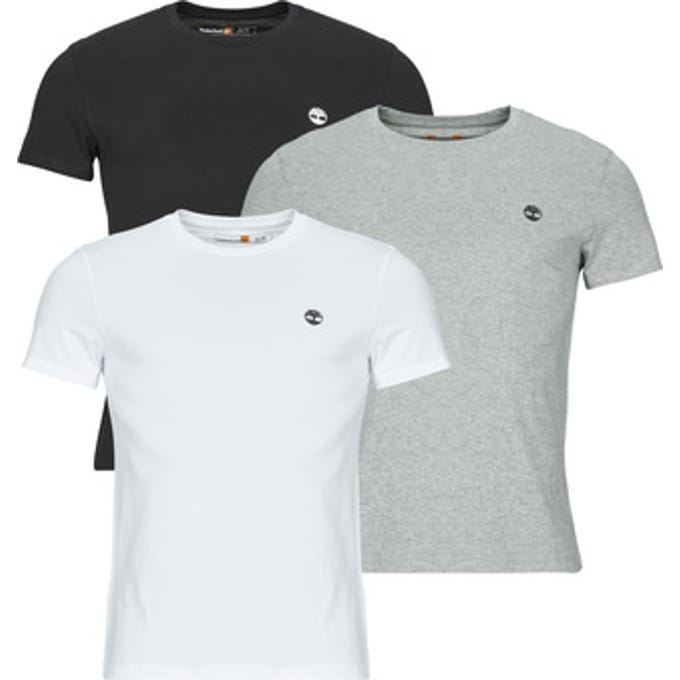Timberland Basic Jersey Slim T-shirt Met Korte Mouwen 3 Eenheden Wit 2XL Man