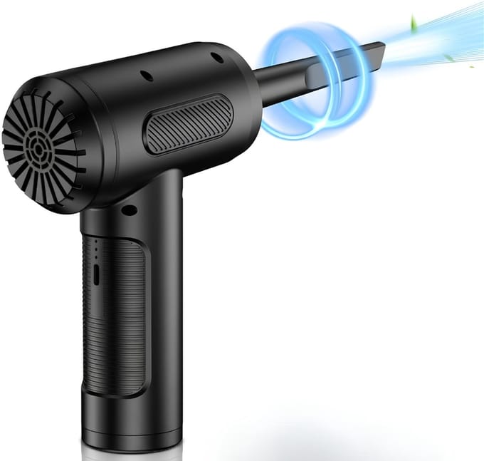 DnA® Air Duster - Luchtblazer - Stofblazer - Zwart - 18cm x 15cm x 7cm