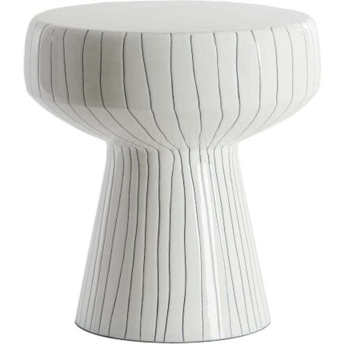 Light & Living Bijzettafel Dakwa - Wit - Ø38cm - Modern