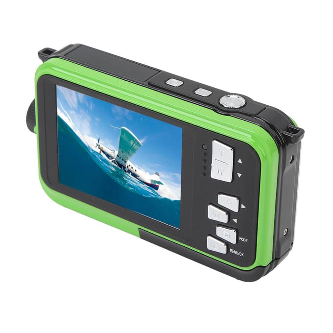 Waterdichte Digitale Camera 48MP 2.7K HD 16x Digitale Zoom Dubbel Scherm Compacte Onderwatercamera voor