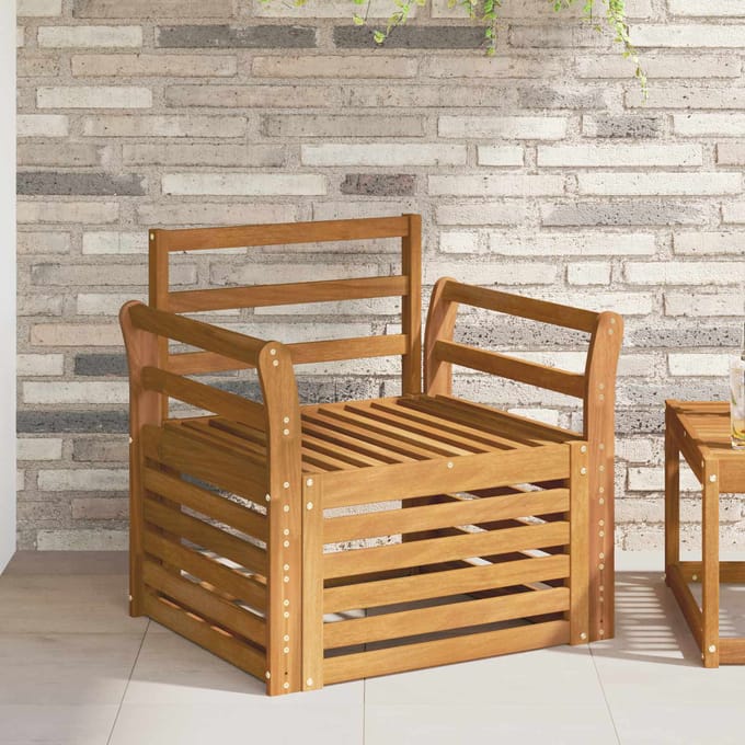 vidaXL - Buiten - bank - set - Massief - Acacia - Hout