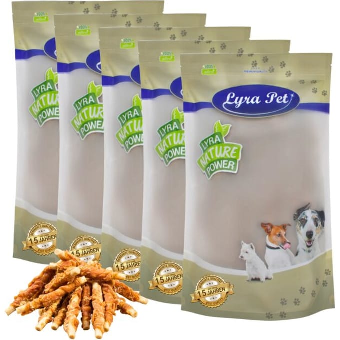 5 kg Lyra Pet® kauwsticks met kipfilet