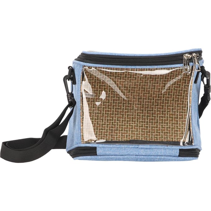 Sac de Transport pour Oiseaux Transparent Portable Léger Respirant Cage de Voyage pour Perroquets Calopsittes Perruches Petits Oiseaux bleu