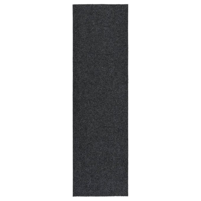 Vidaxl Vuilabsorberend Vloerkleed, 100X350 Cm, Antraciet