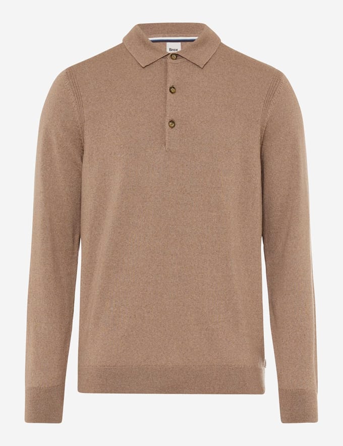 Brax Heren Trui  Style PASCAL cappucino, lichtbruin, maat XL
